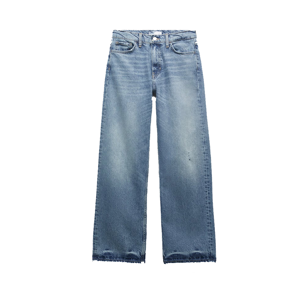 Stone Blue Wideleg Jeans