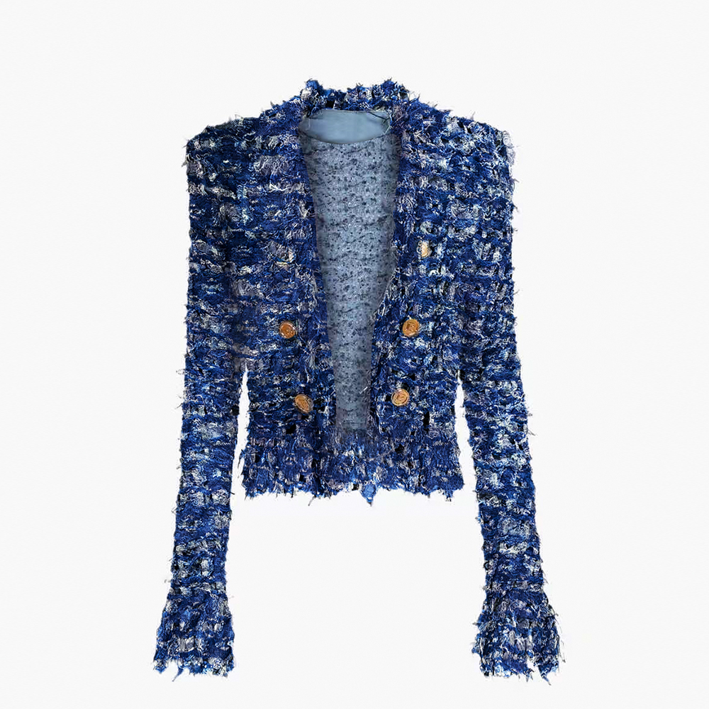 Cutout Denim Jacket