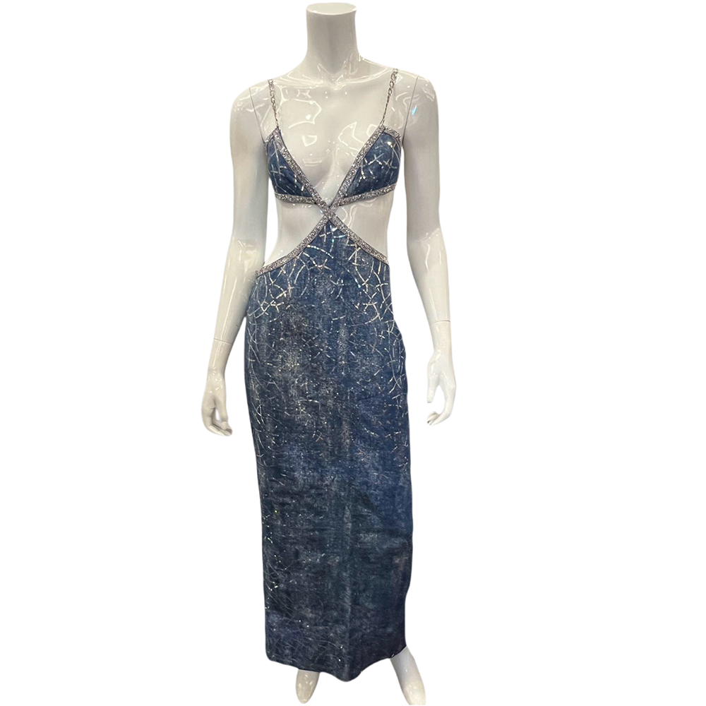 Trendy Fashion Denim Design Dress