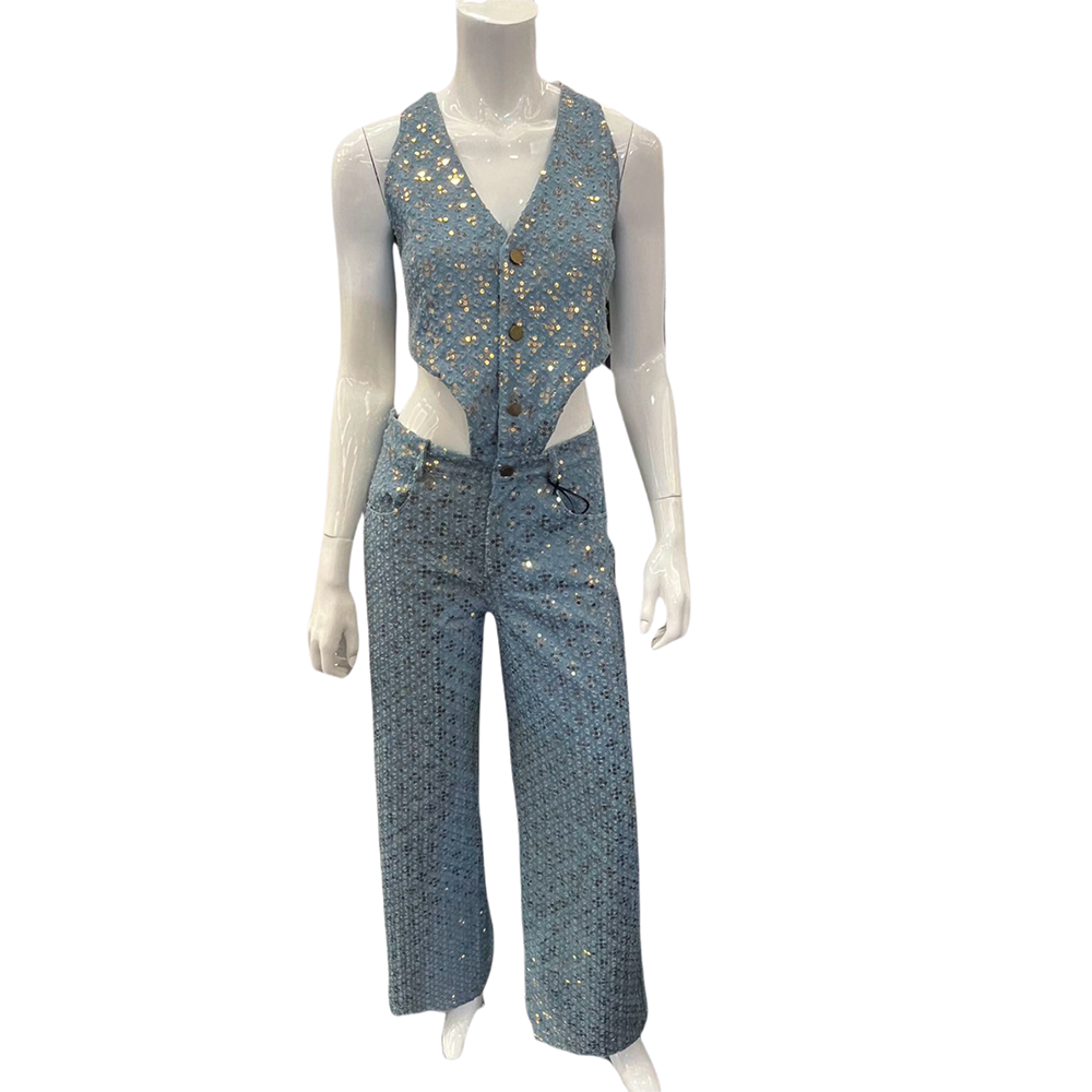Trendy Fashion Denim Jumpsuit
