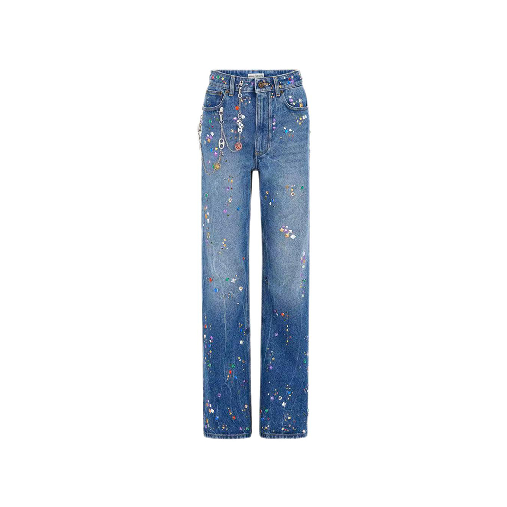 Colorful painted Jeans