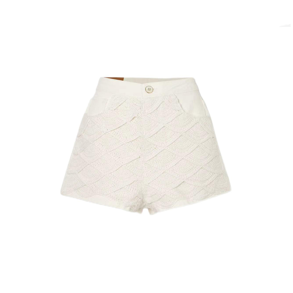 white rhombus Shorts