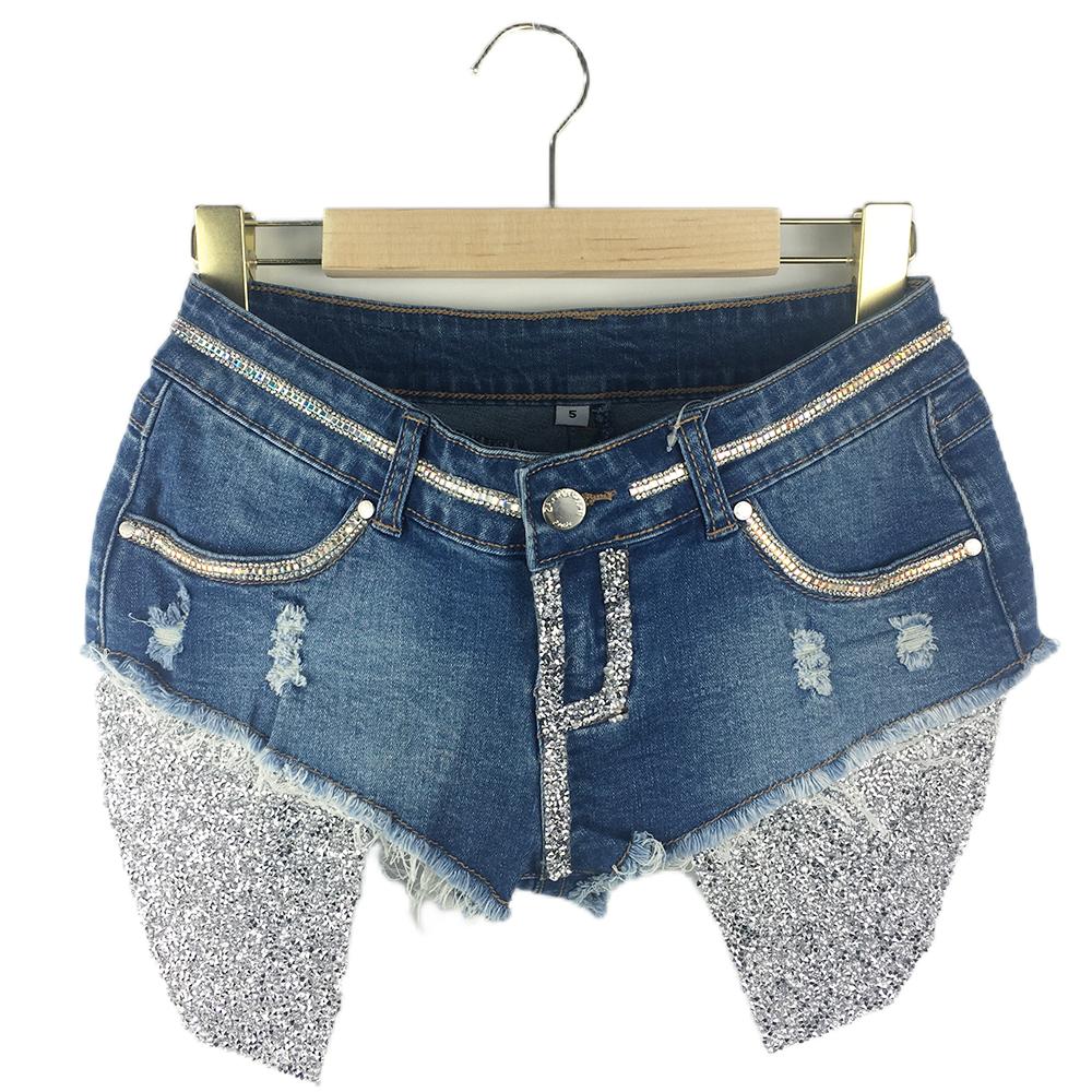 Rhinestone Mini Shorts