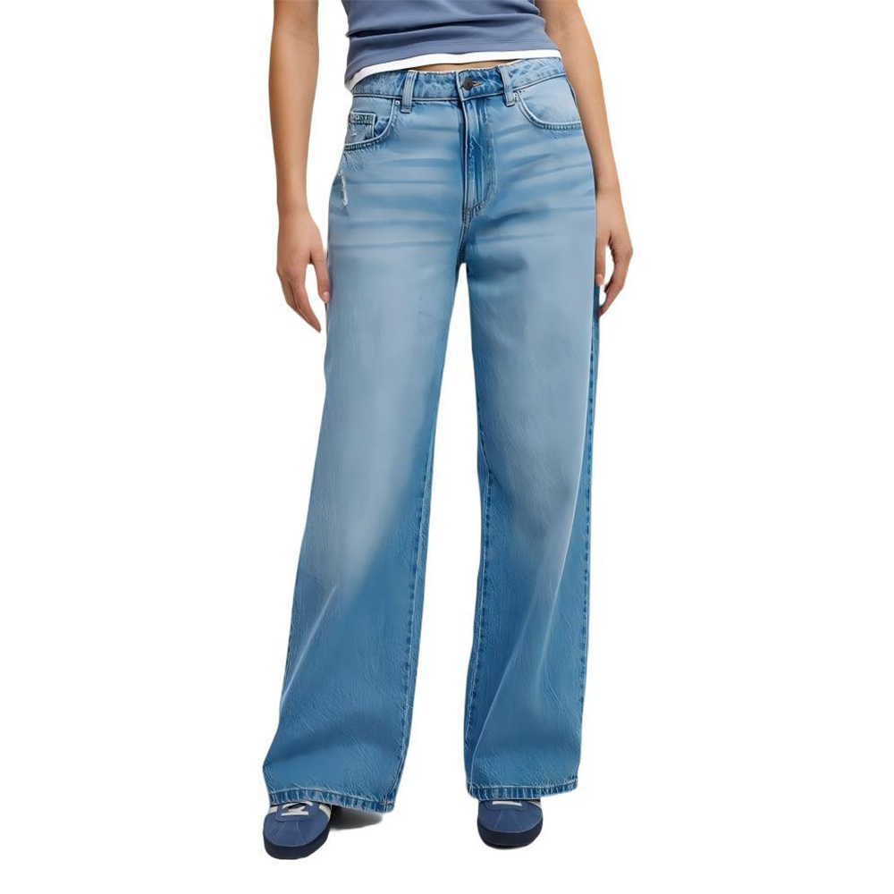 Light Blue Relaxed Wide Jean